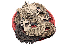 Load image into Gallery viewer, Majestic Wood Dragon Wall Art
