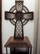 Load image into Gallery viewer, Handcrafted Standing Celtic Cross
