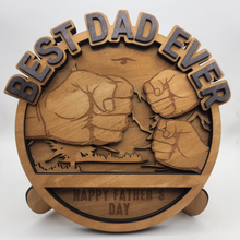 Load image into Gallery viewer, Best Dad Ever with Decorative Stand
