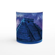 Load image into Gallery viewer, Maya Temple Mug - White 11oz Ceramic Mug
