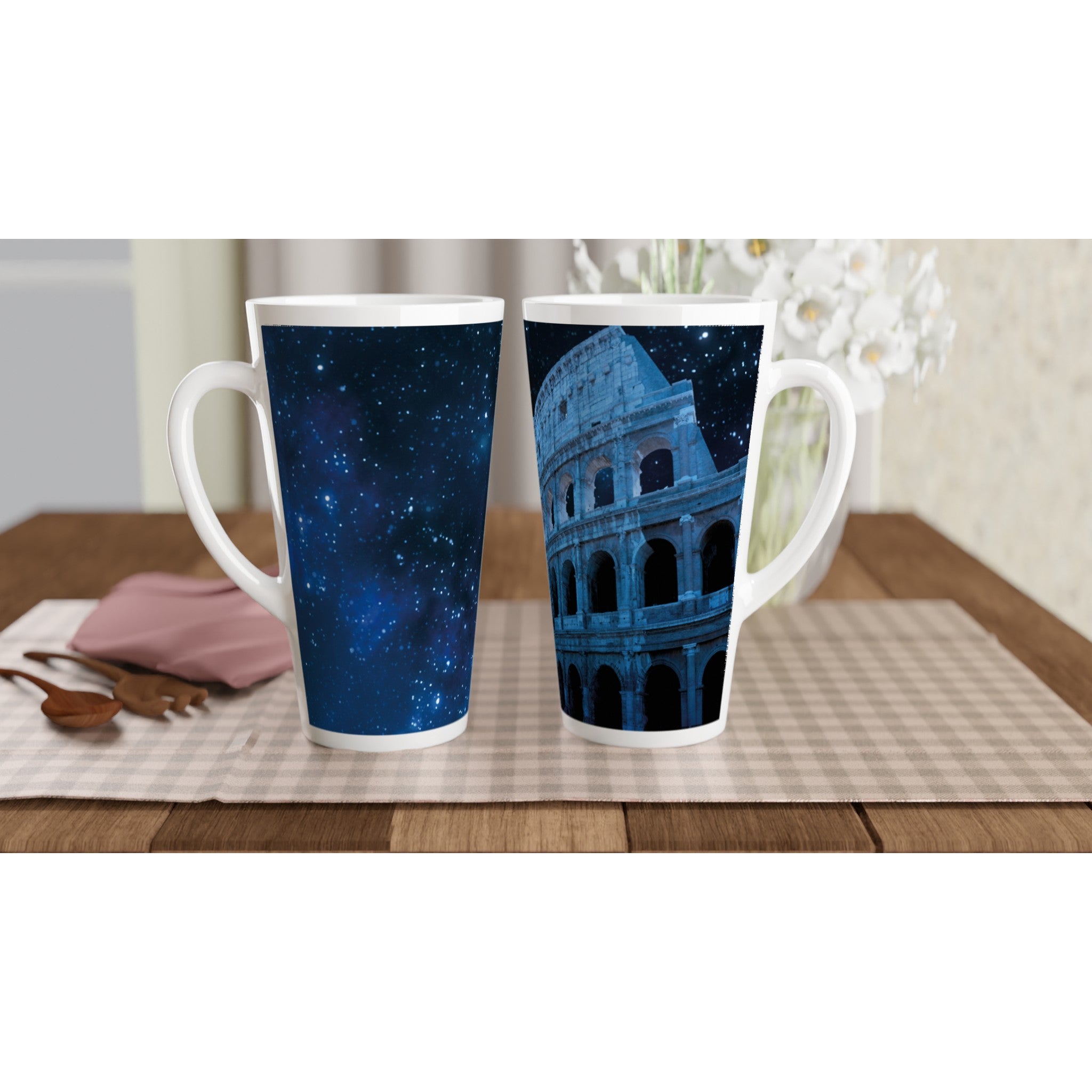 Colosseum Mug - White Latte 17oz Ceramic Mug