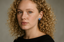 Load image into Gallery viewer, Midnight hand-made earrings

