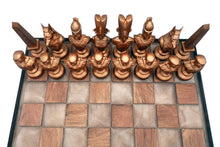 Load image into Gallery viewer, Egyptian themed Wood/Resin Handmade Chess Set with Lights – Limited edition!
