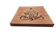 Load image into Gallery viewer, Handmade Wooden Christmas Box with Ornaments
