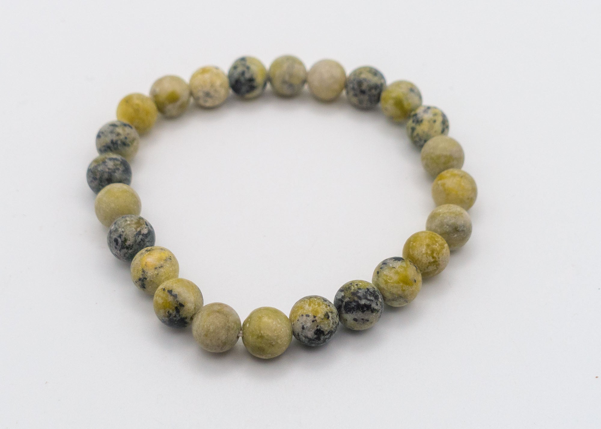 Wrist Mala Bracelet - Dark Yellow Agate Quartz