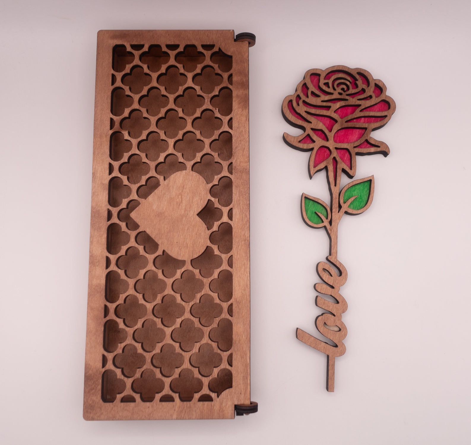 Personalized Wooden Rose in a Gift Box