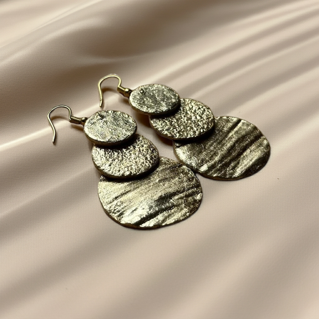 Ancient Sun hand-made earrings