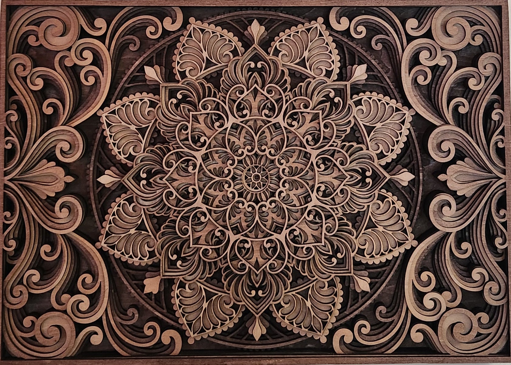 Large Mandala Wood Wall Art - Spiritual Gift