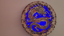 Load and play video in Gallery viewer, Wooden Mandala Chinese Dragon Illuminated
