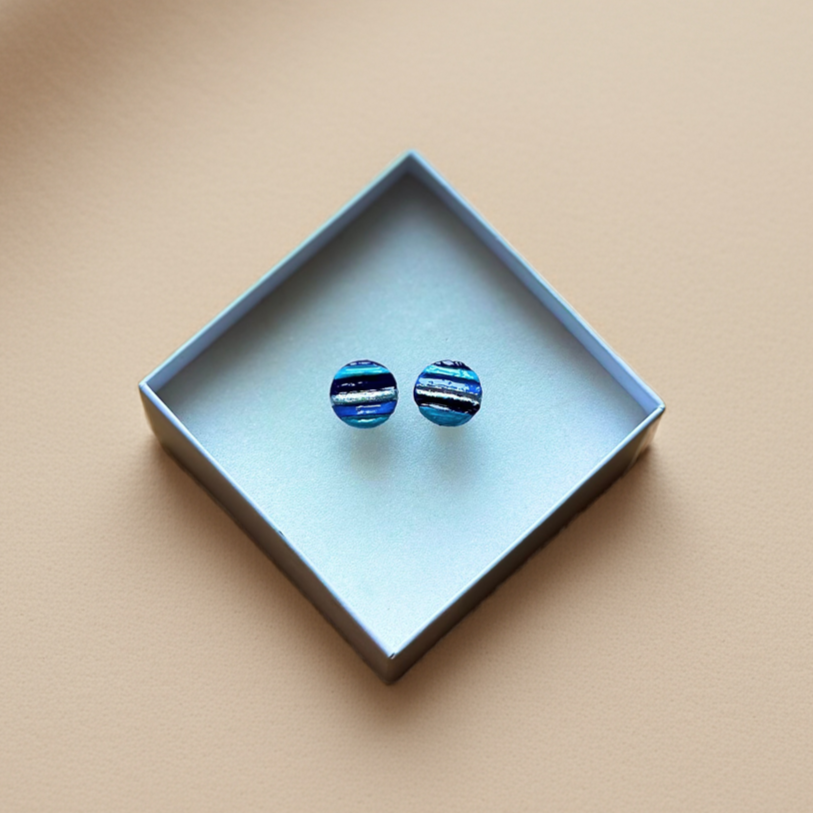 Midnight hand-made earrings