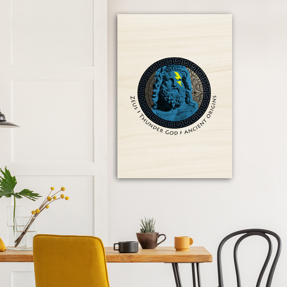 Ancient Origins Wood Prints - Zeus Color