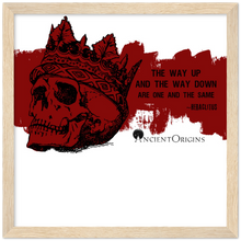 Load image into Gallery viewer, Ancient Origins Matte Paper Wooden Framed Poster - Hearclitus Quote
