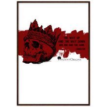 Load image into Gallery viewer, Ancient Origins Matte Paper Wooden Framed Poster - Hearclitus Quote
