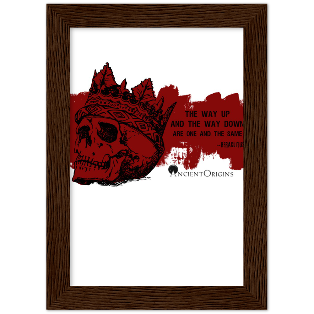 Ancient Origins Matte Paper Wooden Framed Poster - Hearclitus Quote