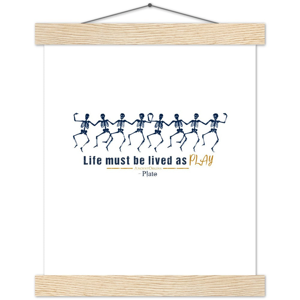 Ancient Origins Matte Paper Poster & Hanger - Live as Play Skeletons