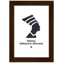 Load image into Gallery viewer, Ancient Origins Matte Paper Wooden Framed Poster - Egypt Quote
